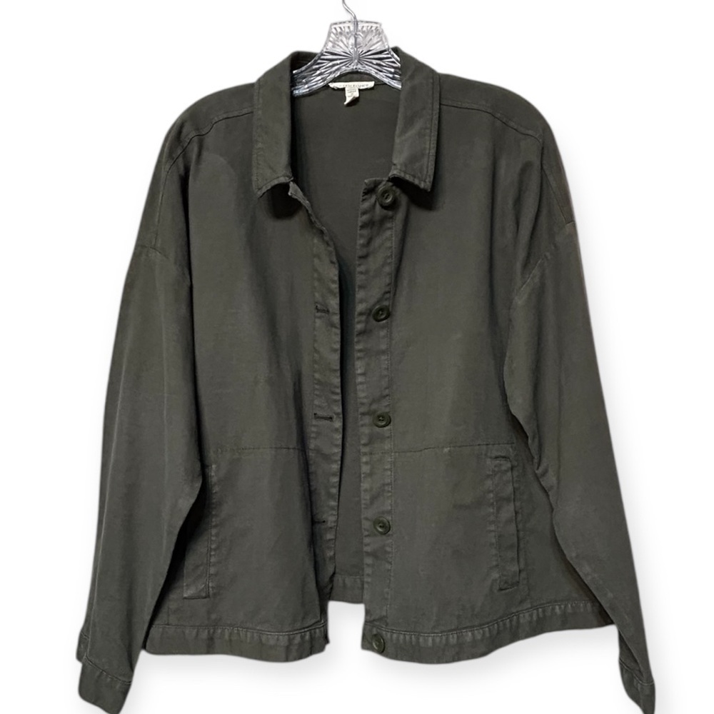 Eileen Fisher organic cotton hemp jacket - Picture 3 of 7
